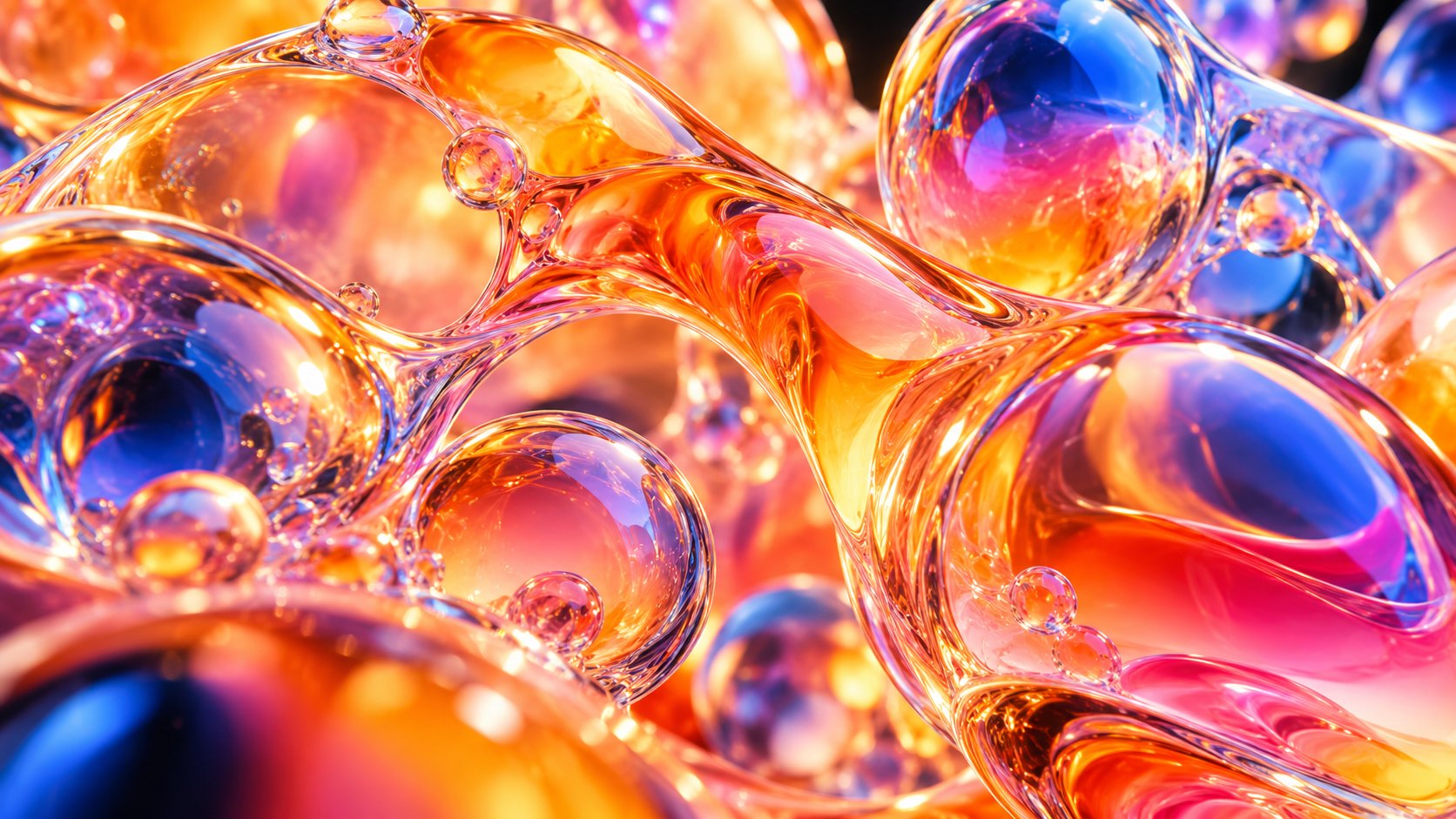 Colorful abstract 3D artwork for Proofni